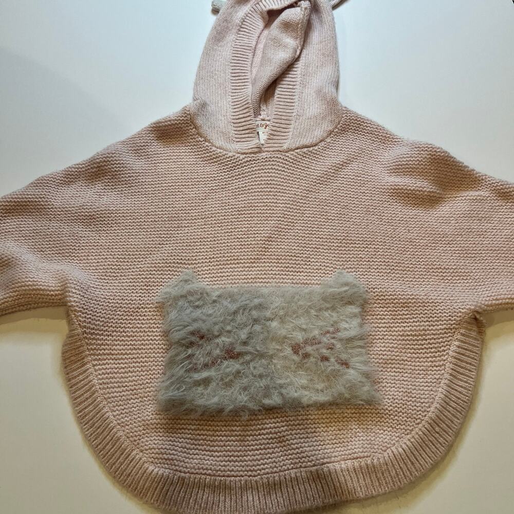 Light pink girls hoodie sweater